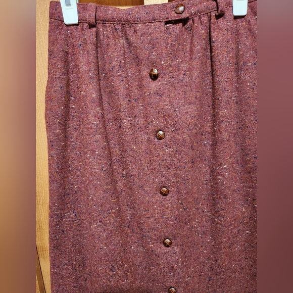 John Meyer Vintage Purple Button up Skirt Fits Small - Picture 7 of 7